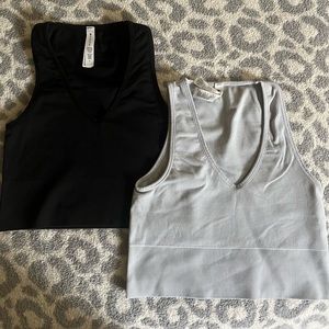 Two Athleta ribbed tanks!